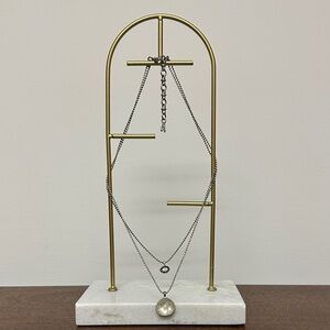 Lucky Brand Silver Layered Necklace